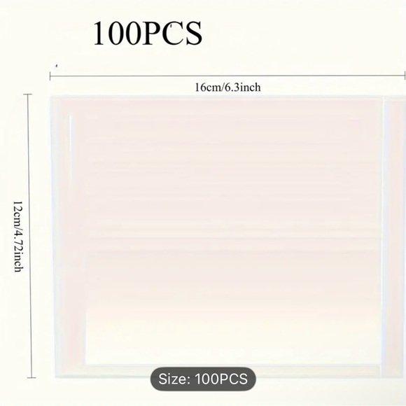 100pcs Clear Pouches for Shipping Labels - Picture 3 of 3